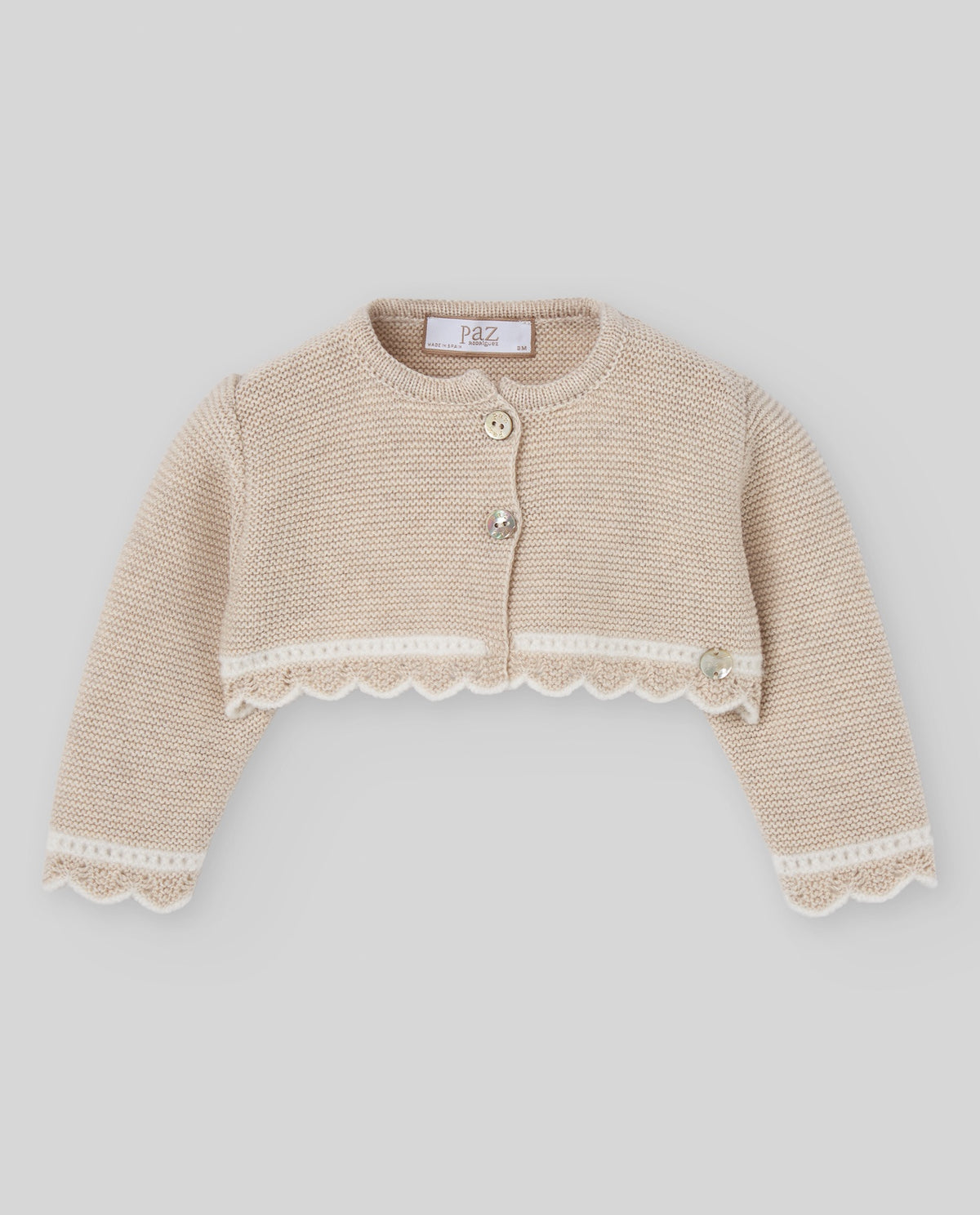 KNIT NEWBORN CARDIGAN "LUA