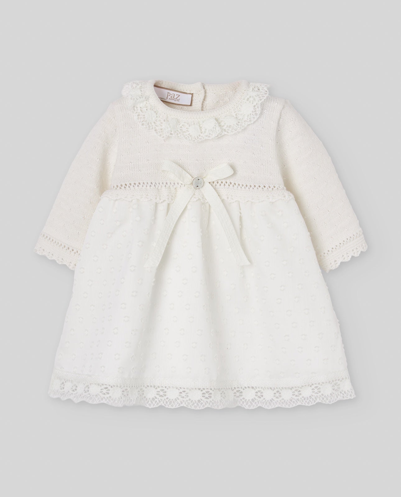 KNIT NEWBORN DRESS "PAZ OI 26-27"