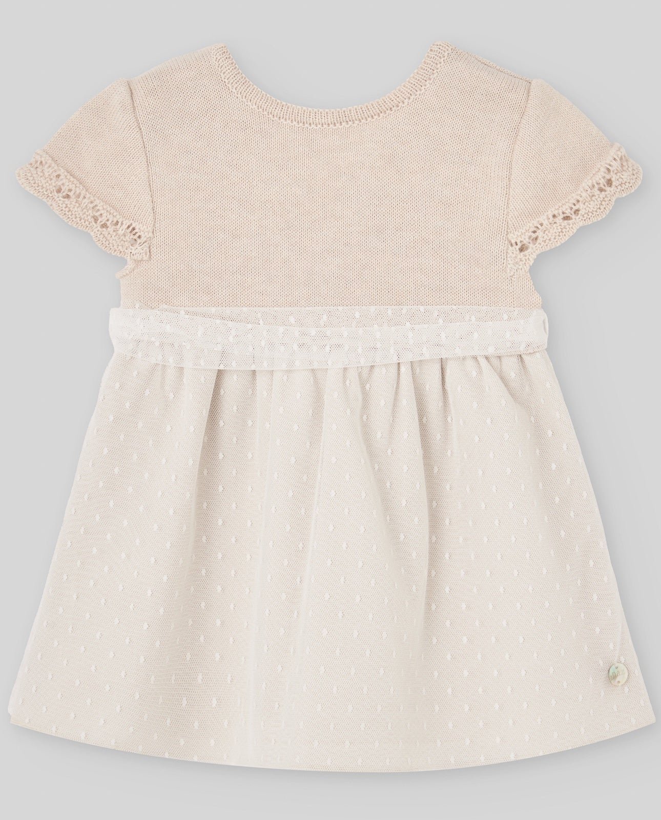 KNIT CEREMONY NEWBORN DRESS "NECTAR"