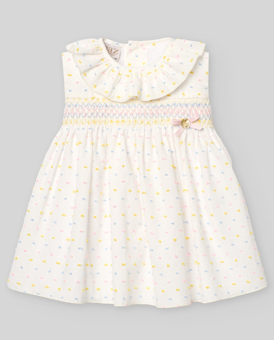 WOVEN NEWBORN DRESS "BICO"004-152297