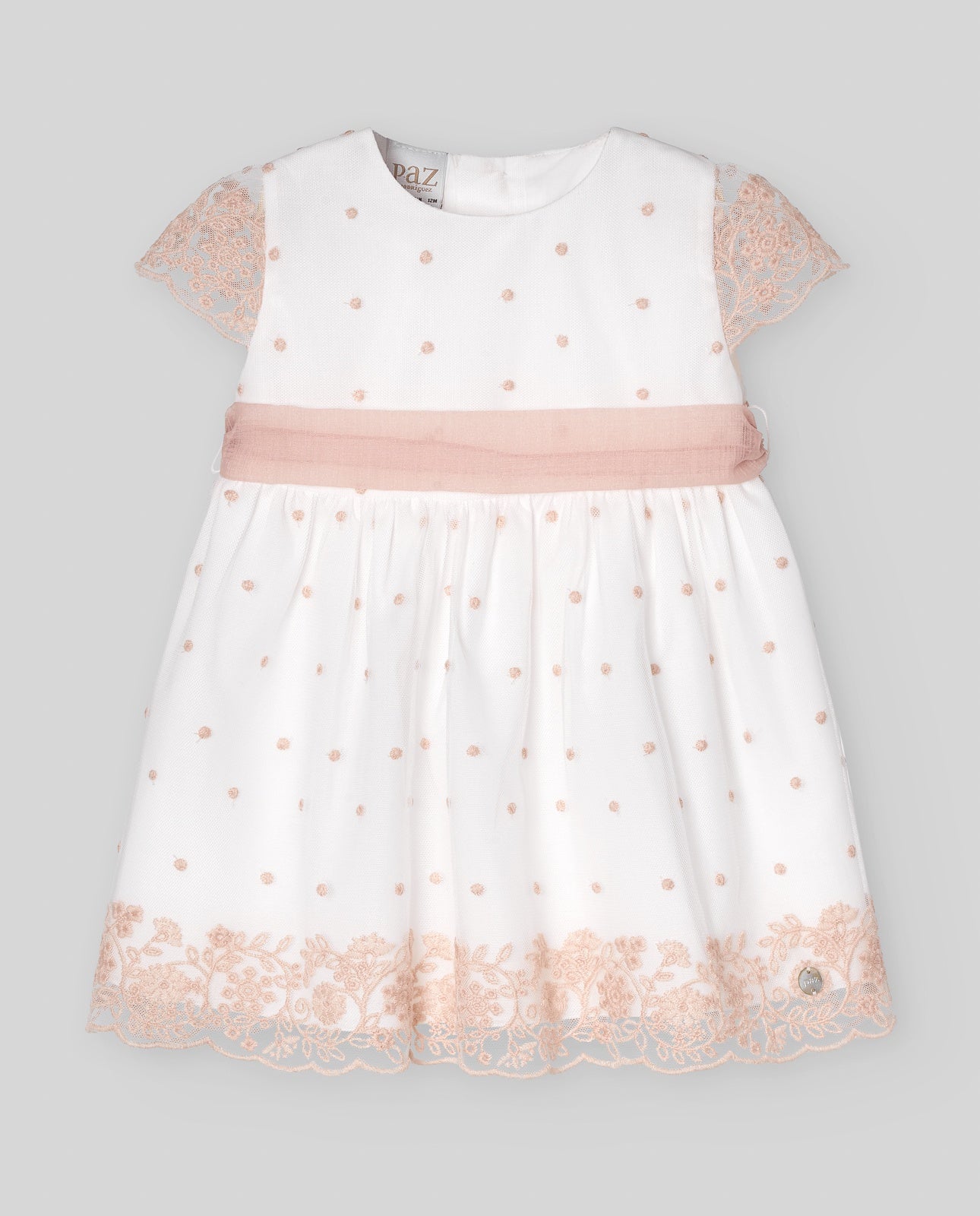 WOVEN NEWBORN DRESS "CEREMONIA V25"004-152416
