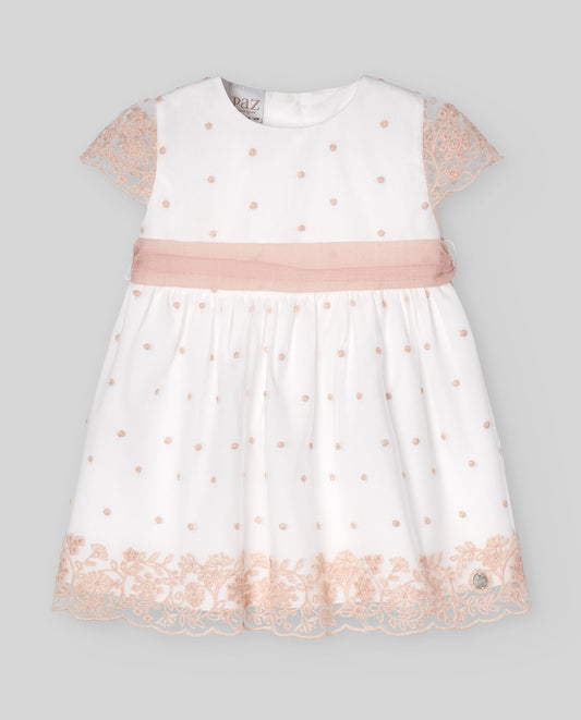 WOVEN NEWBORN DRESS "CEREMONIA V25"004-152416