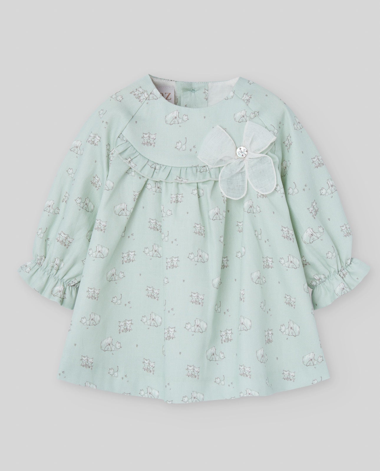 WOVEN NEWBORN DRESS "MININO" 004-153010