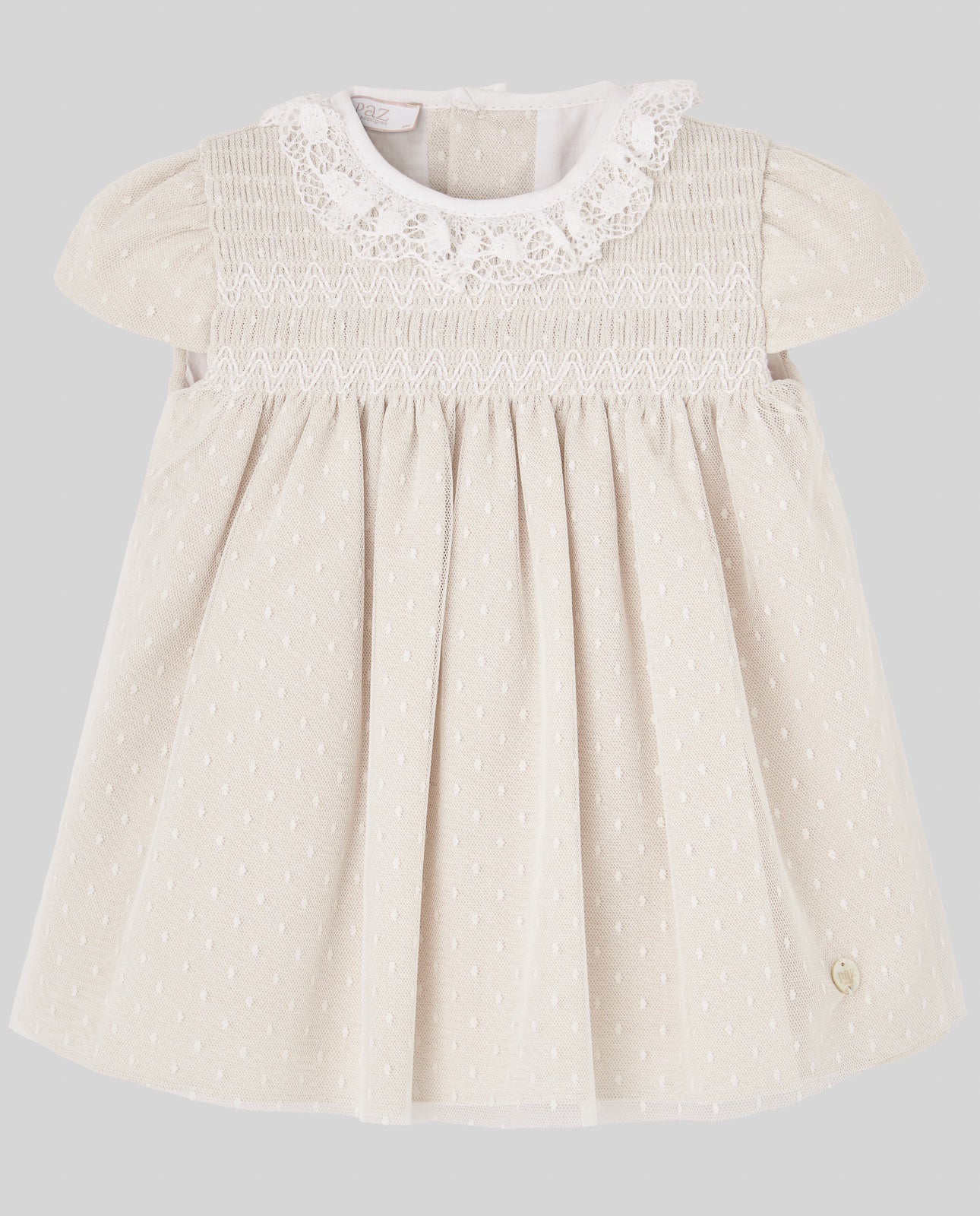 WOVEN NEWBORN DRESS "NECTAR"