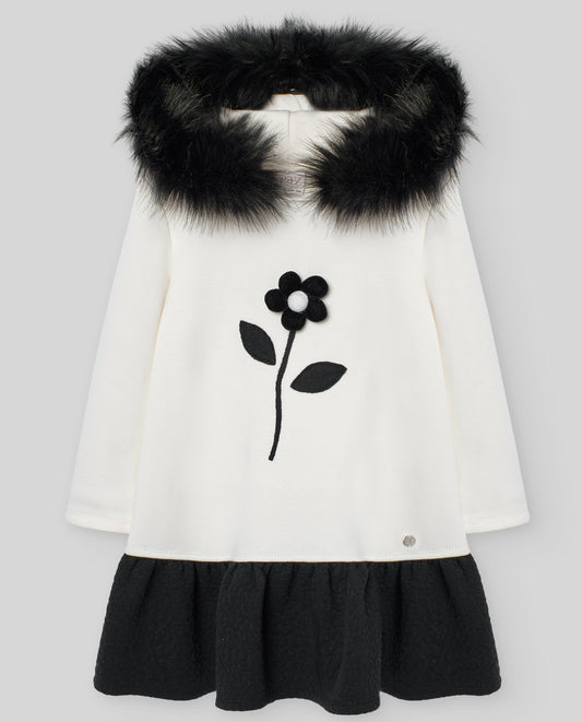 KNIT INFANT GIRL DRESS "FANTASIA"040-191954 فستان بناتي