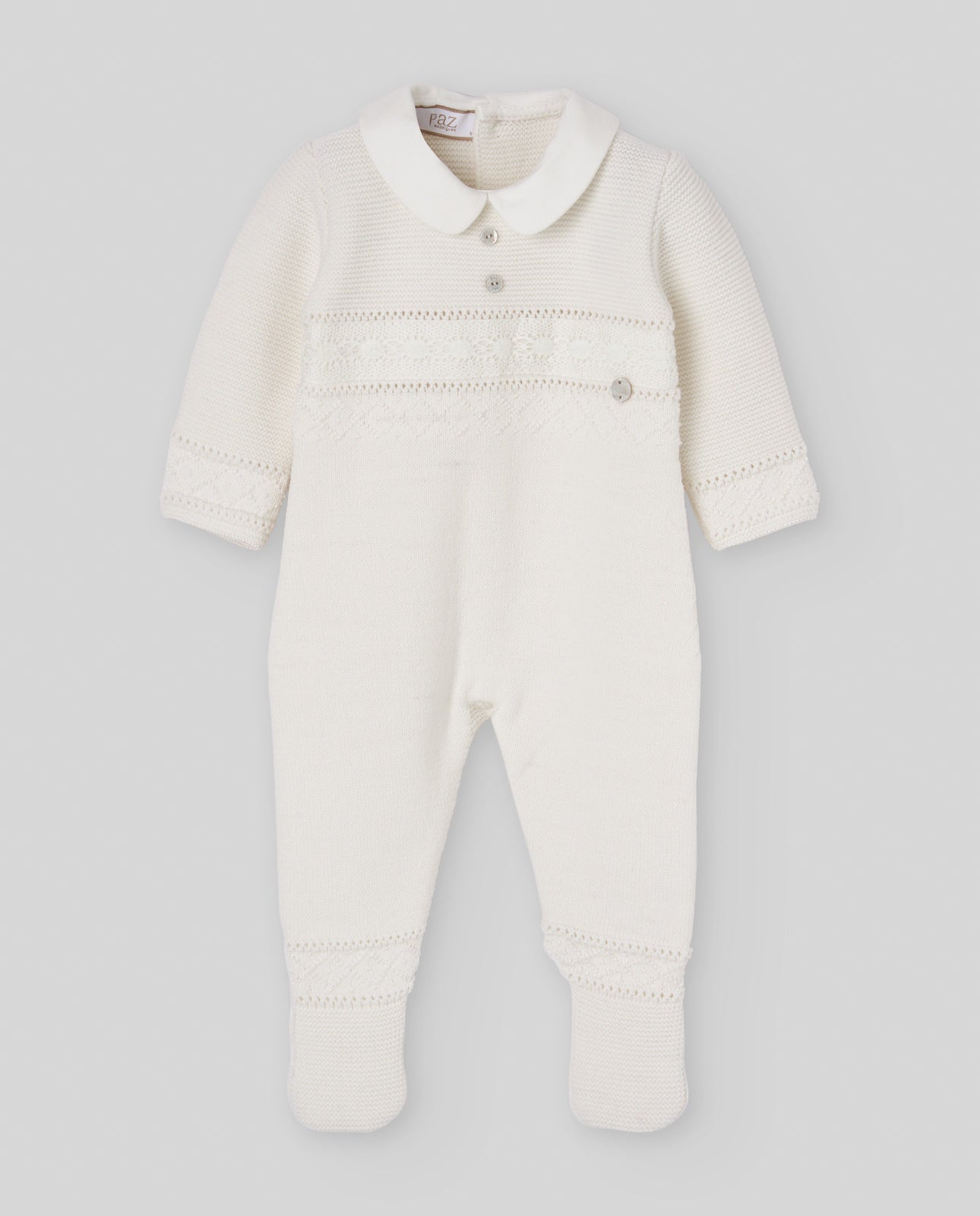 KNIT NEWBORN ROMPER "PAZ OI 26-27