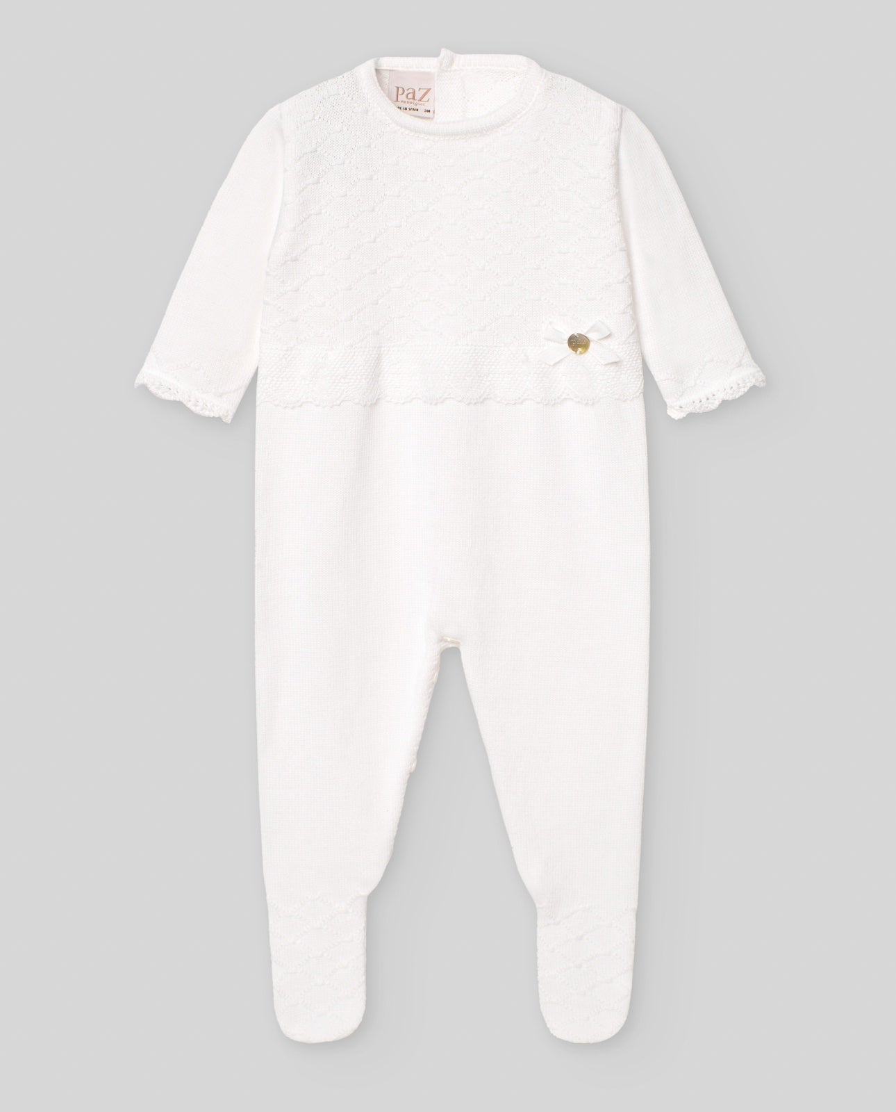 KNIT NEWBORN ROMPER "LINDA"005-122703