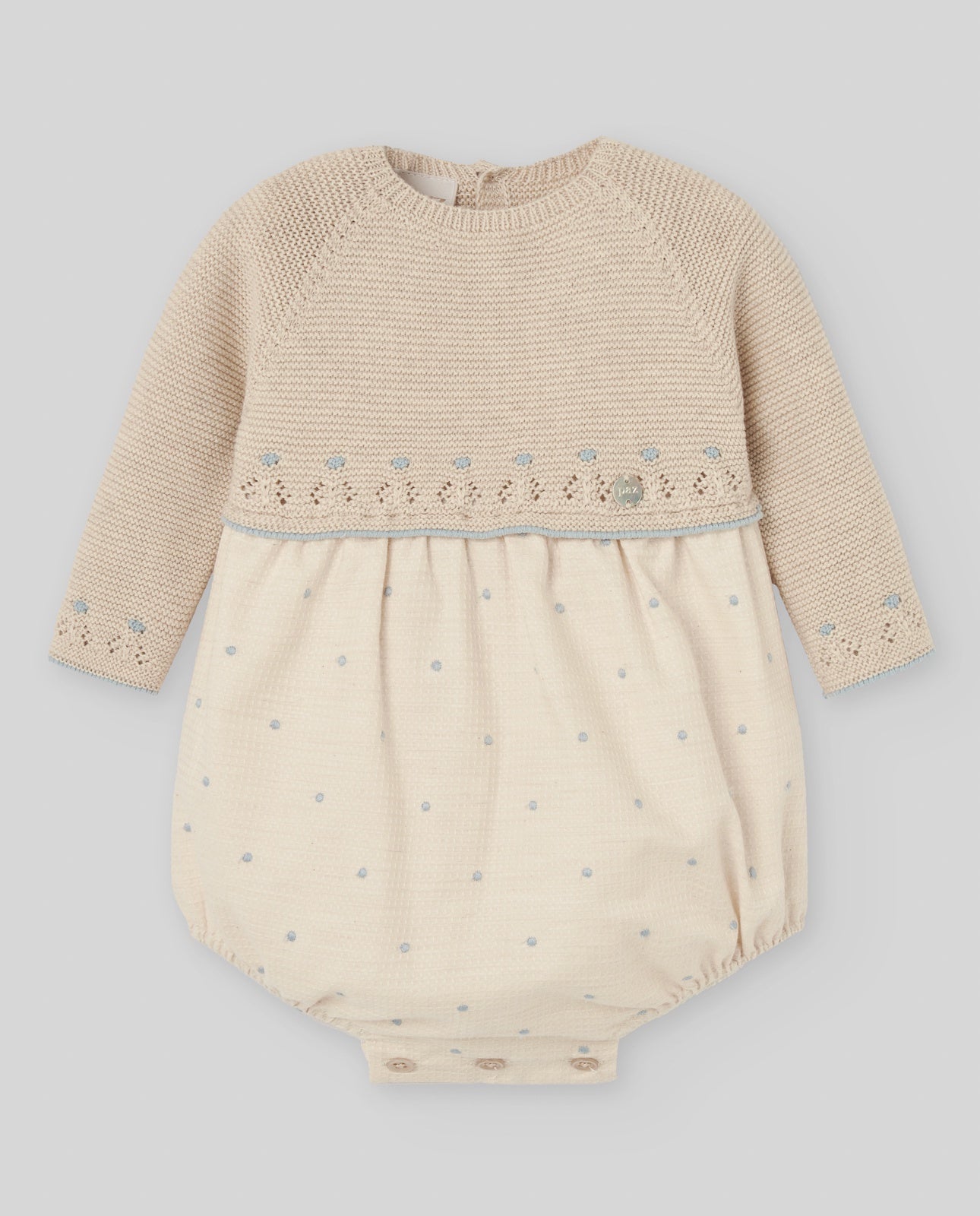 KNIT NEWBORN ROMPER "ALEGRIA"