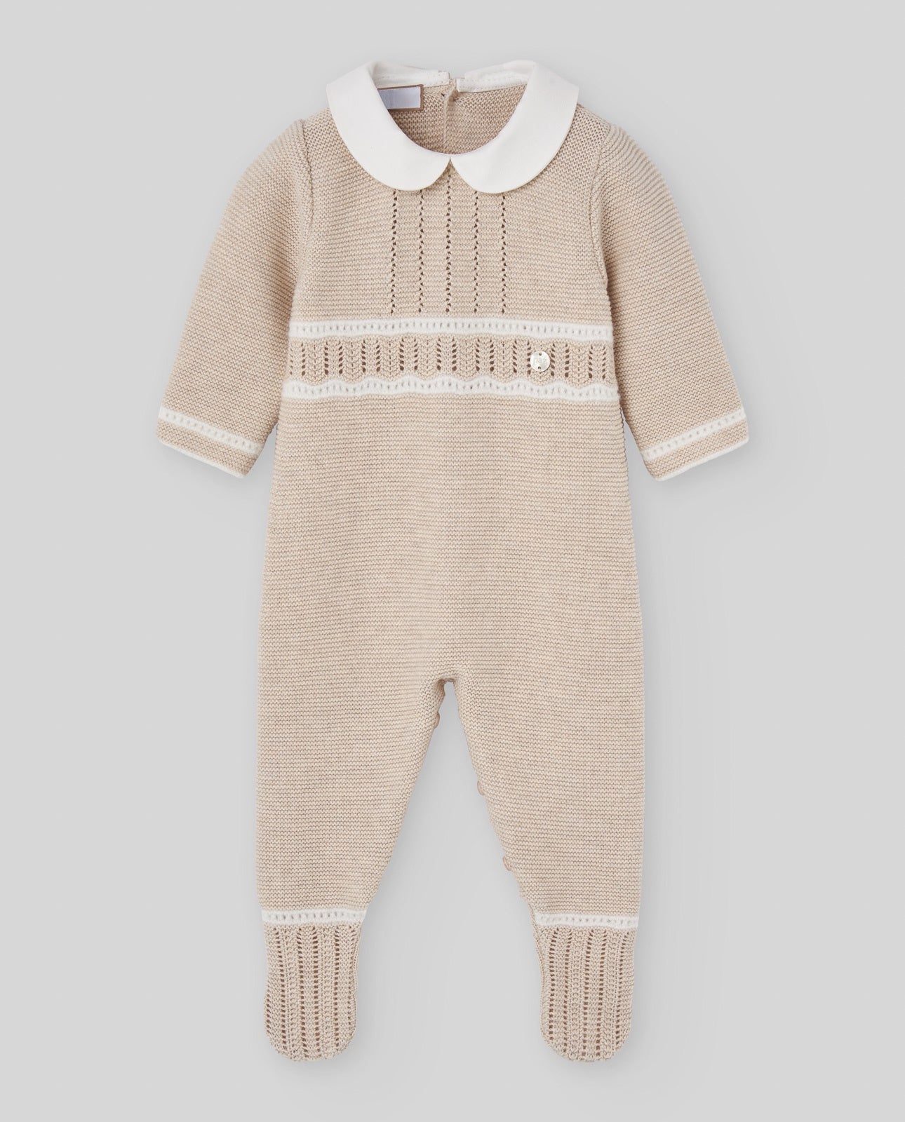 KNIT NEWBORN ROMPER "LUA