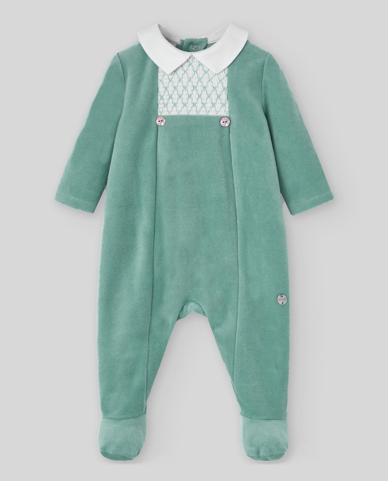 KNIT NEWBORN ROMPER "TERNURA"005-191942