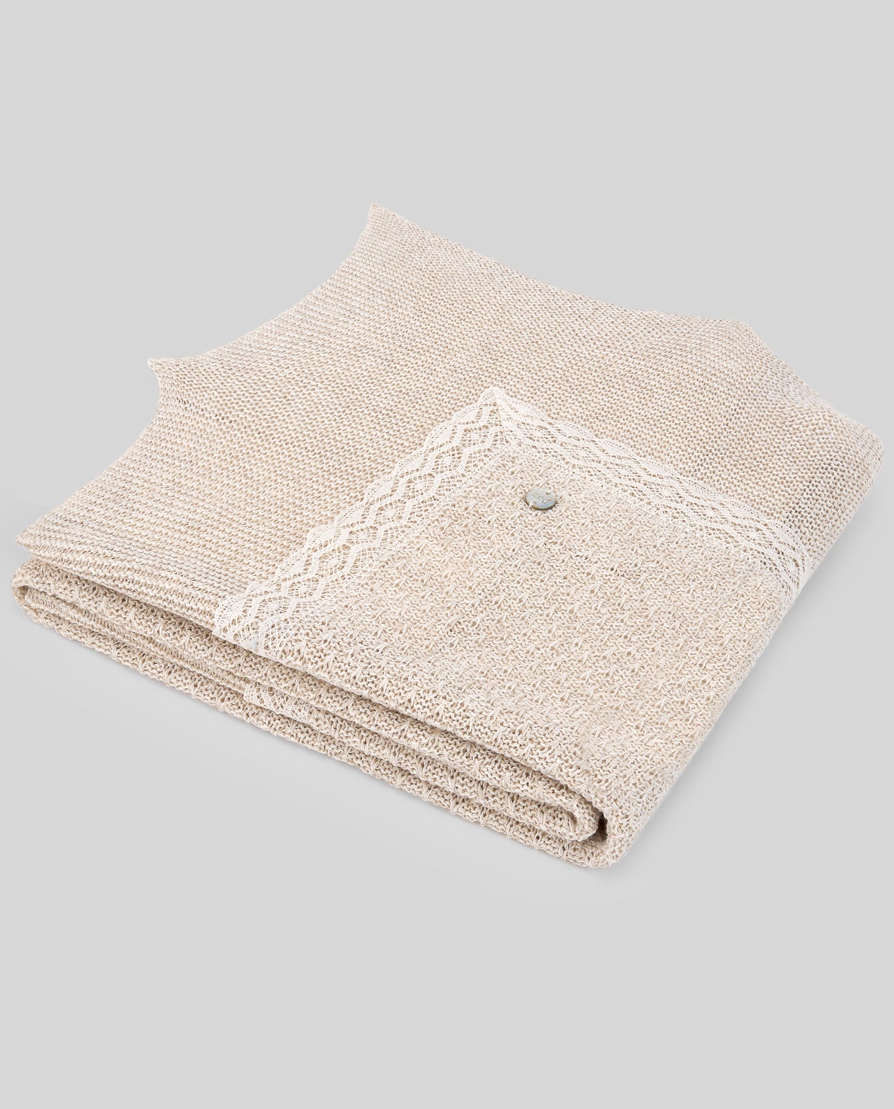 KNIT NEWBORN SHAWL "AREA"029-122620