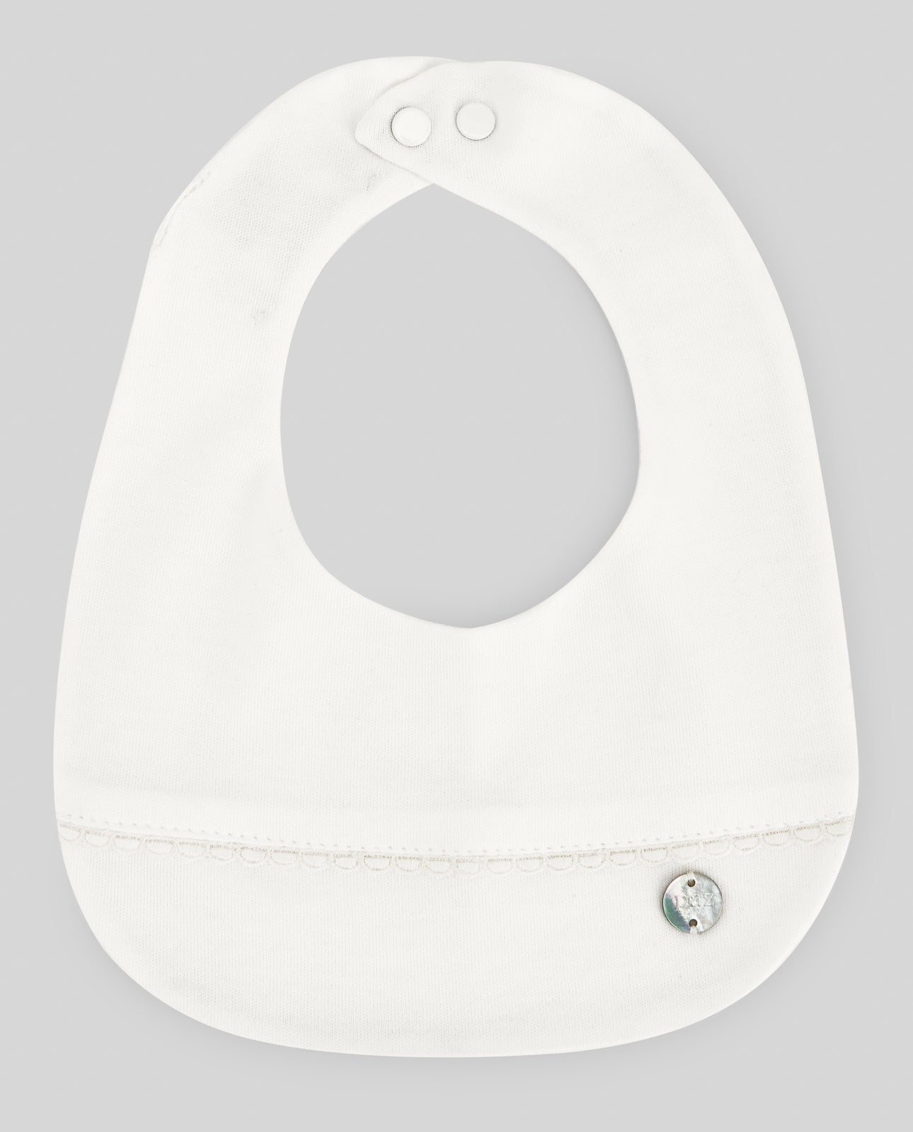 KNIT NEWBORN BABY BIB "INTERLOCK V26"