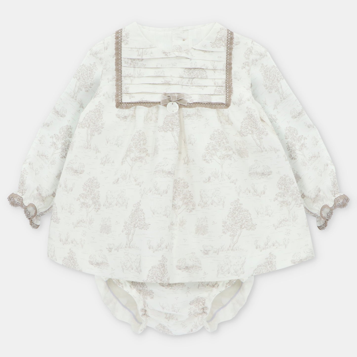 SET DRESS & NAPPY COVER WOVEN GIRL NEWPORT046-20285