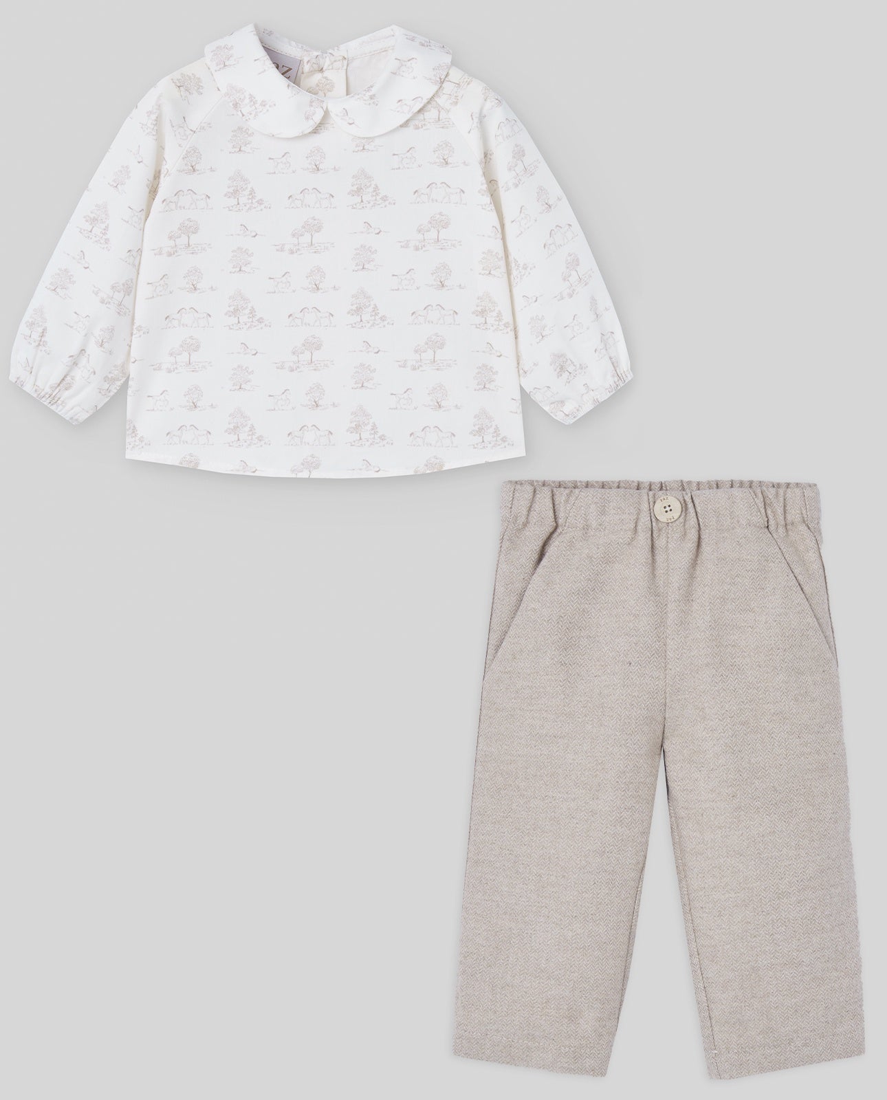 SET WOVEN NEWBORN BLOUSE 006-153085