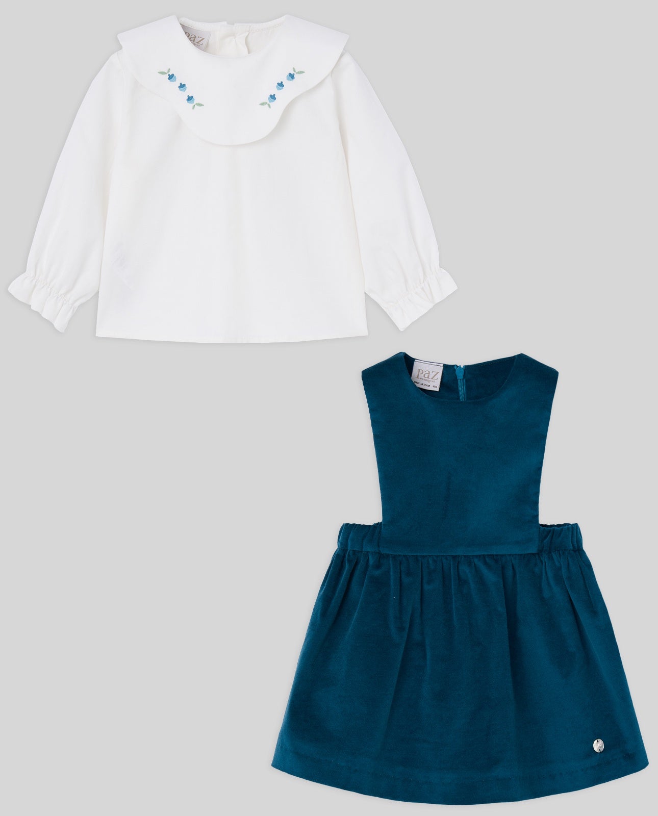 SET WOVEN NEWBORN BLOUSE 006-153137