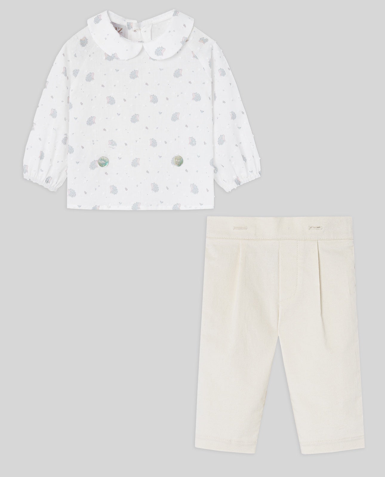 SET WOVEN NEWBORN BLOUSE 006-152909