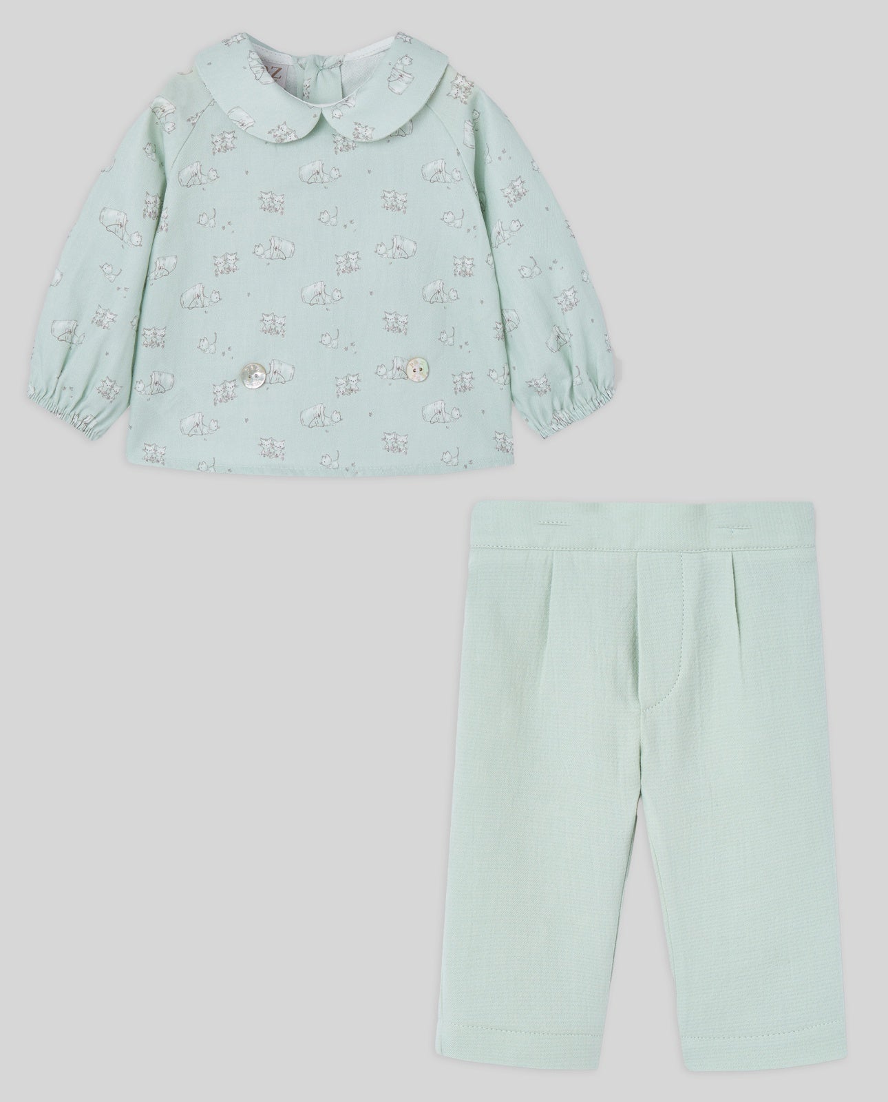 SET WOVEN NEWBORN BLOUSE 006-153003