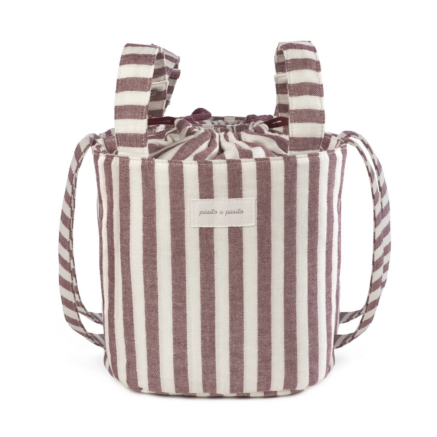 Bucket Bag Cherry StripsCherry