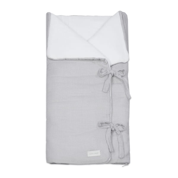 Baby Nest/Blanket Little BloomVichy Grey