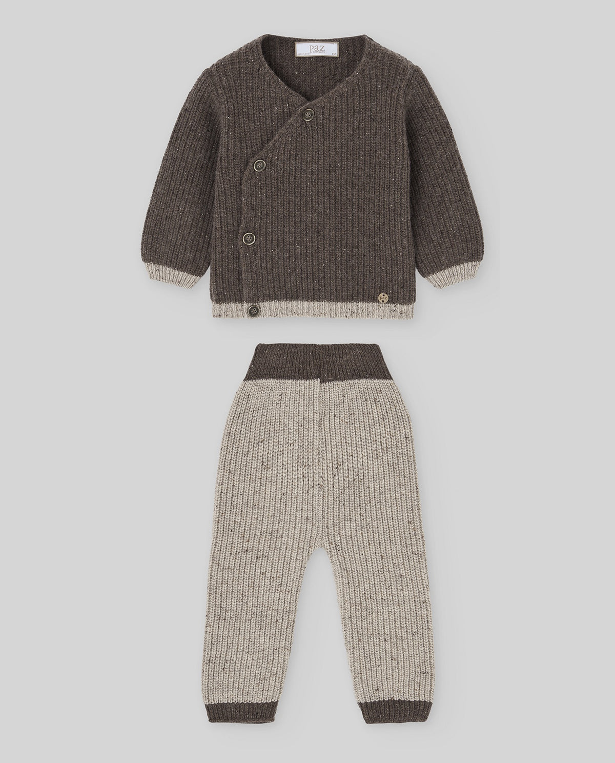 SET KNIT NEWBORN SWEATER + LEGGINS "NOZ"