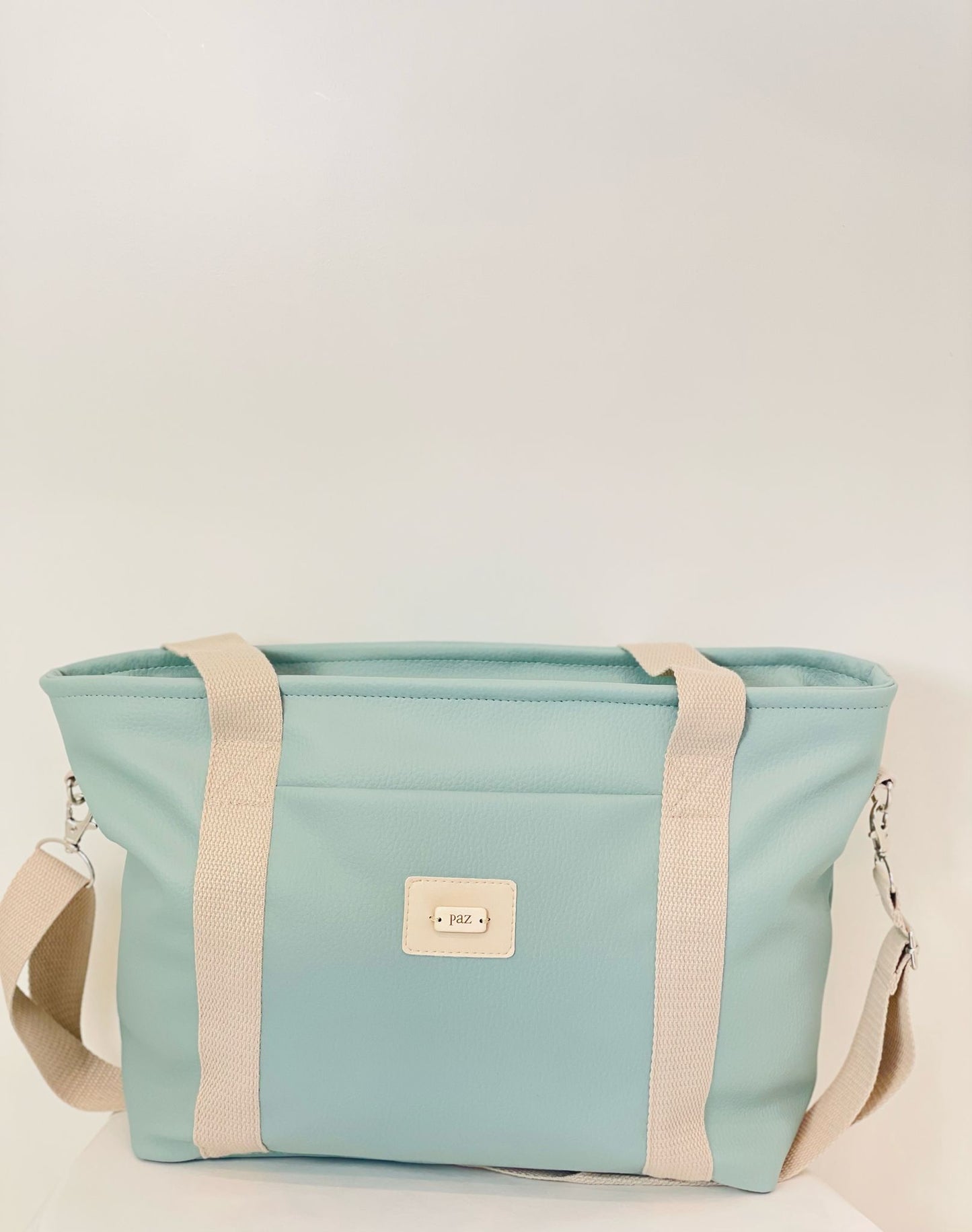 WOVEN FAUX LEATHER STROLLER BAG "MOMO"054-182253