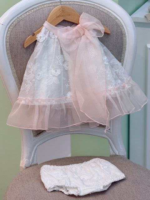 SET Dress and knickers organza bow