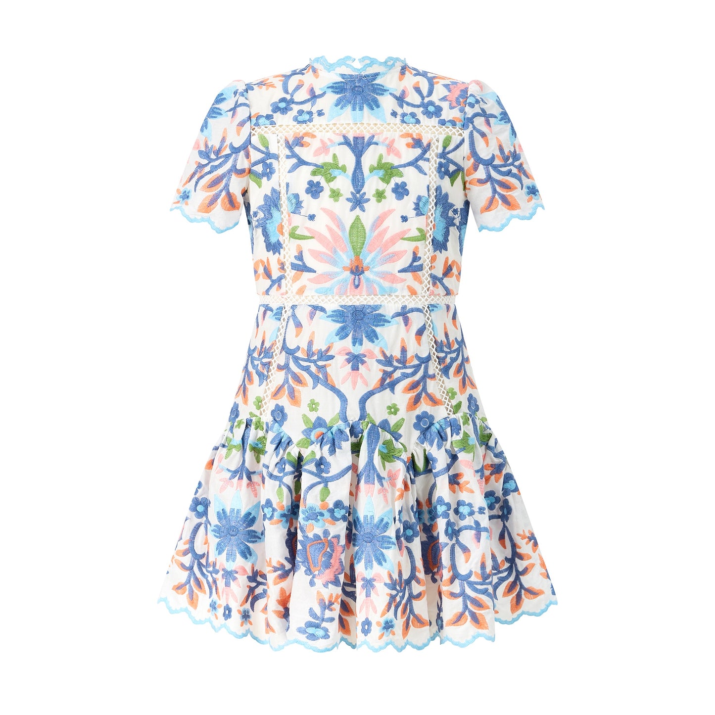 Joanna Embroidered Mini Dress