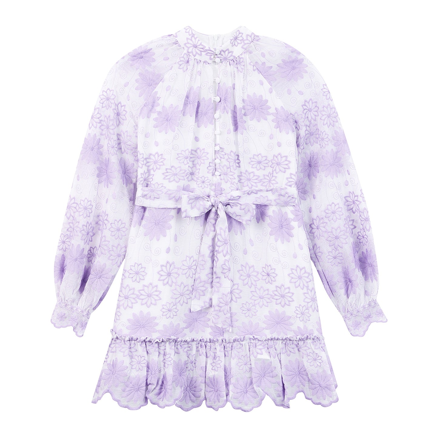 Lena Embroidered Mini Dress