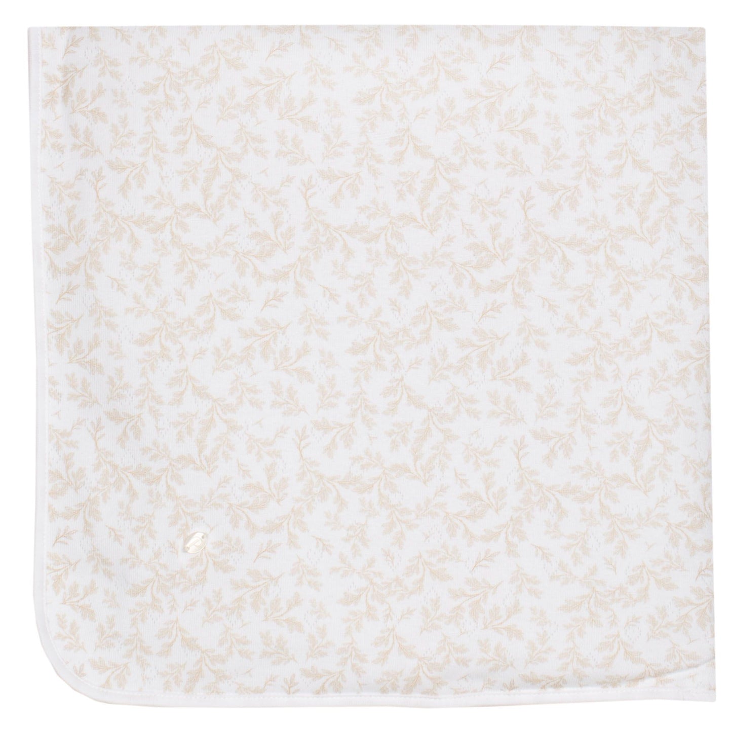 BEIGE TOILE BABY GIRL BLANKET