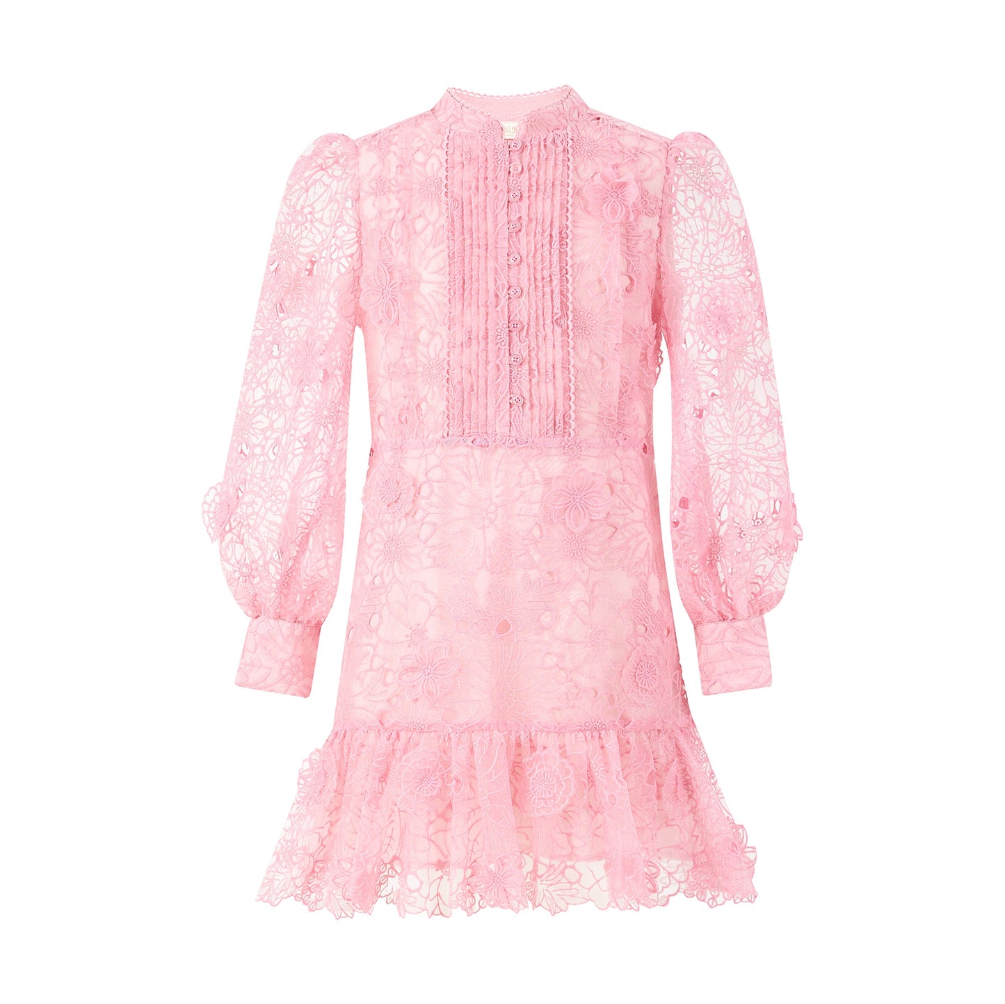 Prue Long Sleeve Embroidered Mini Dress