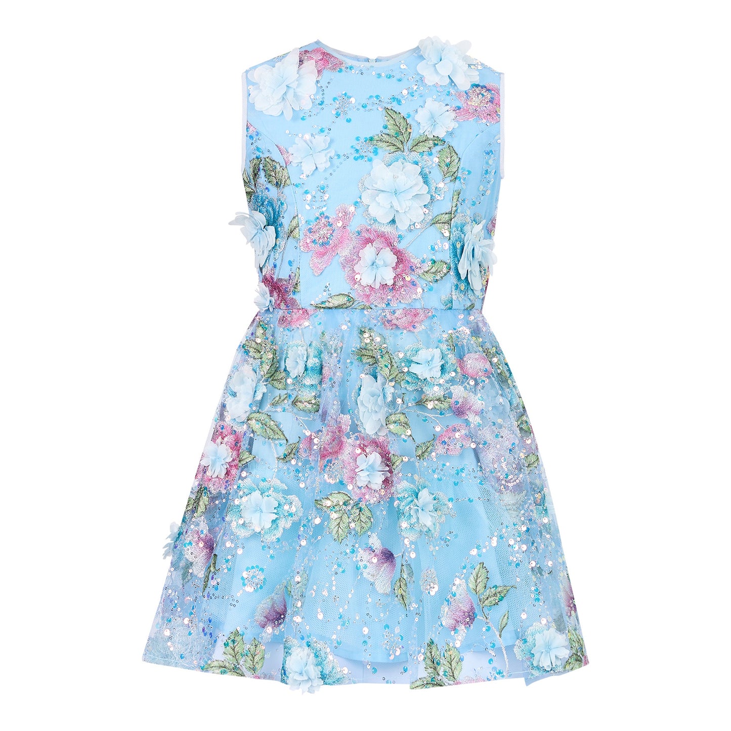 Rosaline Embroidered Mini Dress
