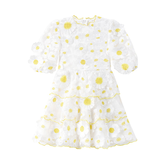 Valeria Embroidered Mini Dress ملابس أطفال