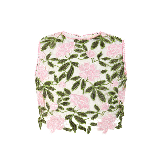 Viola Embroidered Top And Shorts
