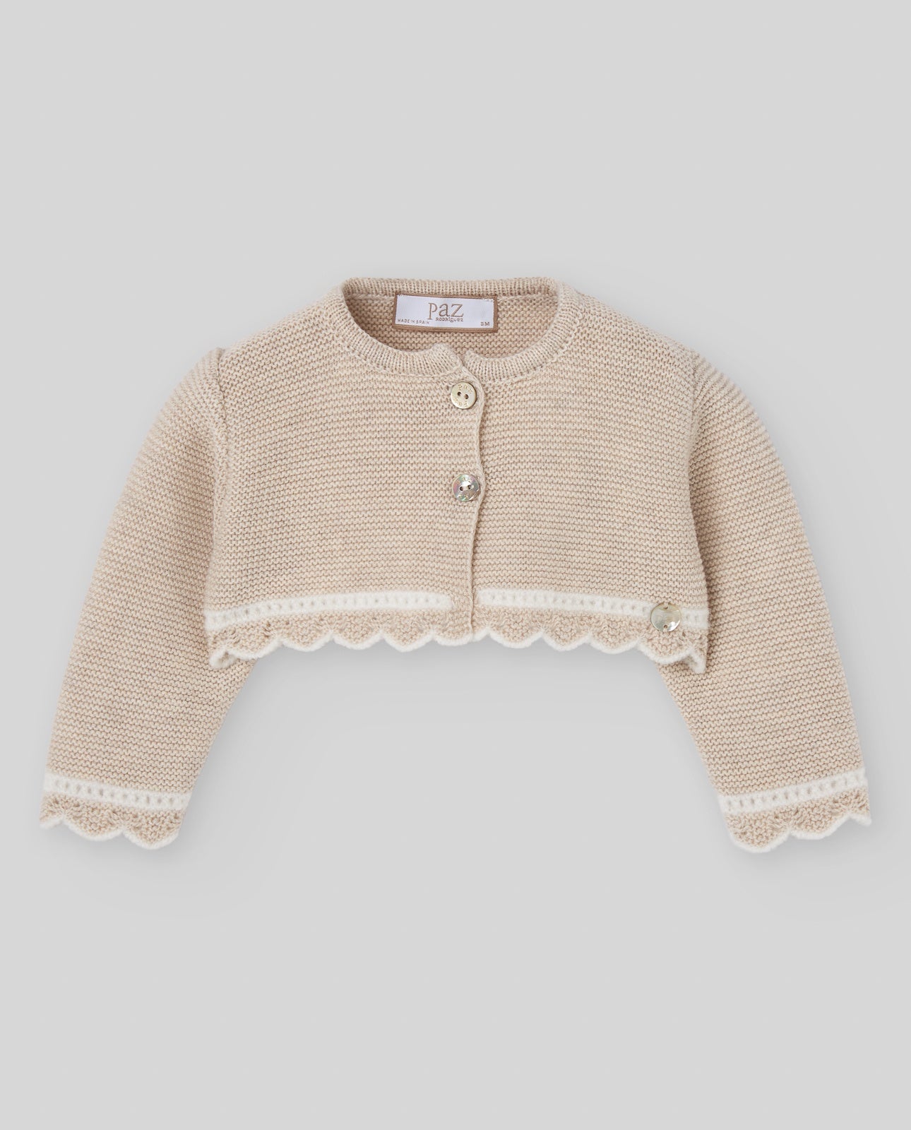 KNIT NEWBORN CARDIGAN "LUA