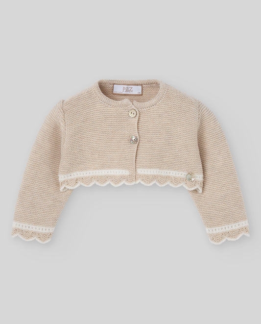 KNIT NEWBORN CARDIGAN "LUA