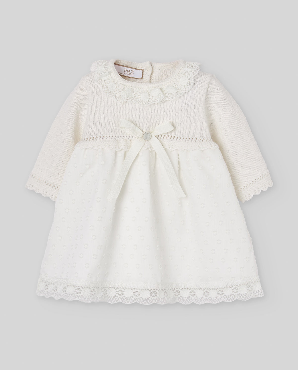 KNIT NEWBORN DRESS "PAZ OI 26-27"