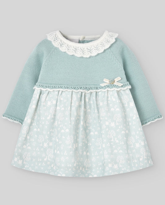 KNIT NEWBORN  DRESS " RUISENOR"004-112139