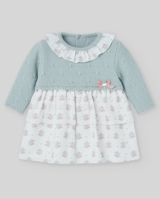 KNIT NEWBORN DRESS "SEMILLA"