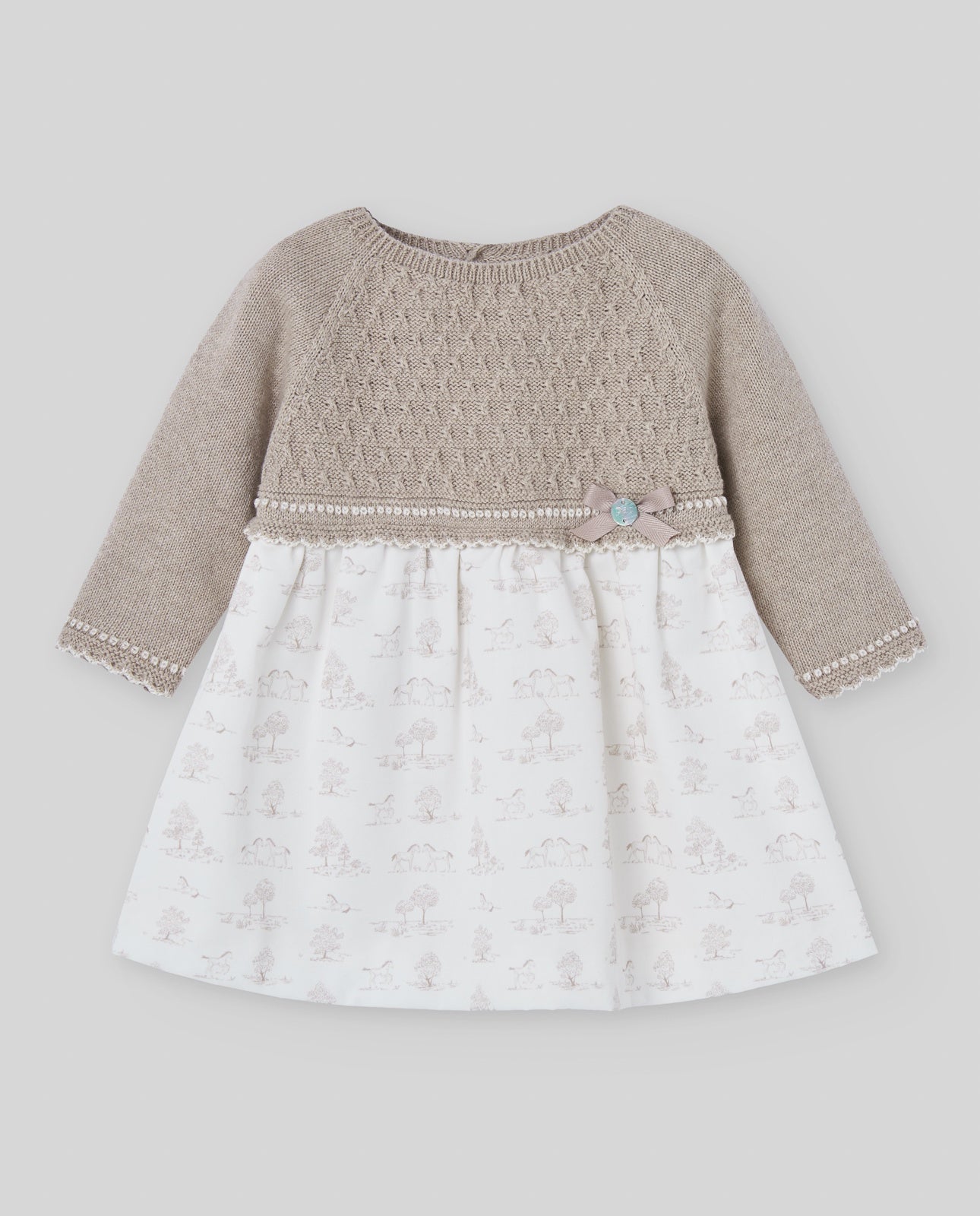 KNIT NEWBORN DRESS "PONY"