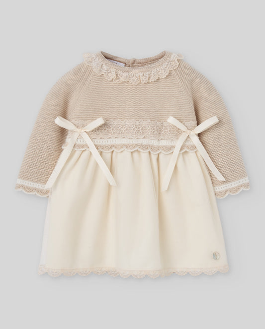 KNIT NEWBORN DRESS "LUA