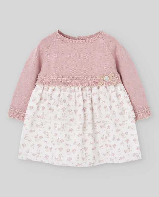 KNIT NEWBORN DRESS "VAL