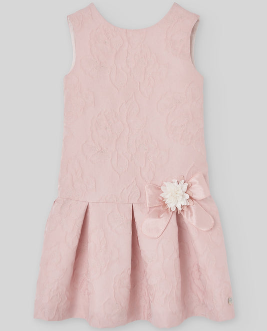 WOVEN INFANT GIRL DRESS "CEREMONIA V26" PINK