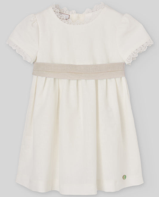 SET INFANT GIRL DRESS 004-153449+BELT 080-153552 "CEREMONIA V26"