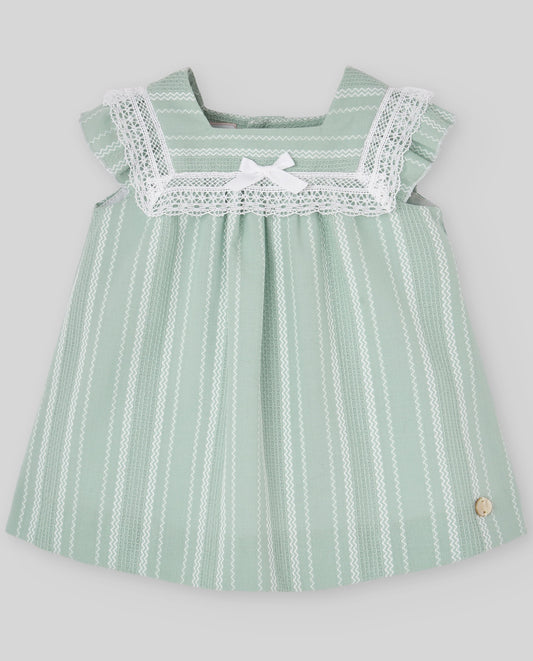 WOVEN NEWBORN DRESS  "CAUCE"