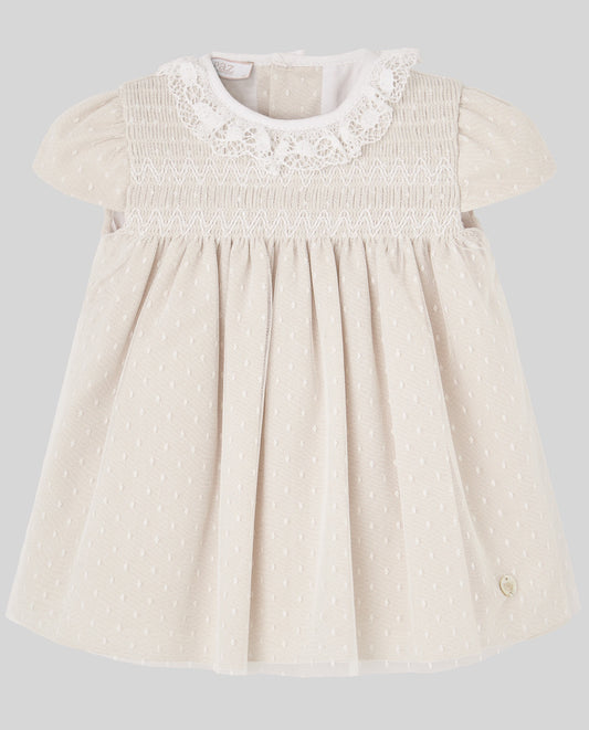 WOVEN NEWBORN DRESS "NECTAR"