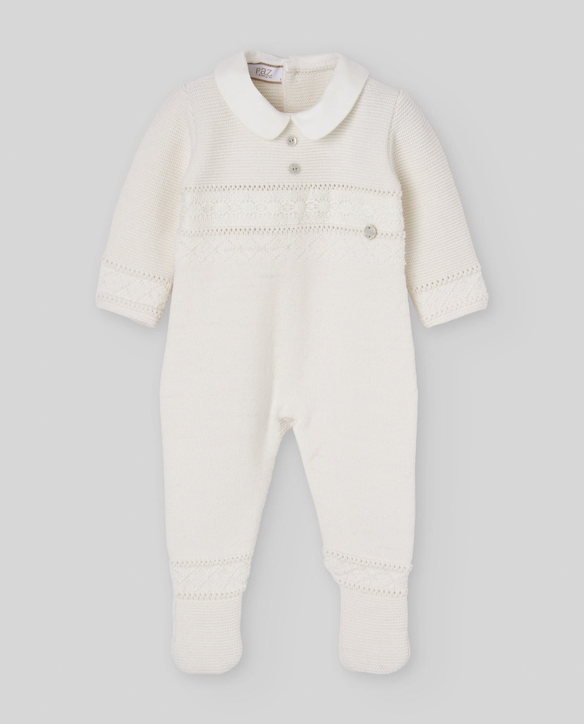 KNIT NEWBORN ROMPER "PAZ OI 26-27