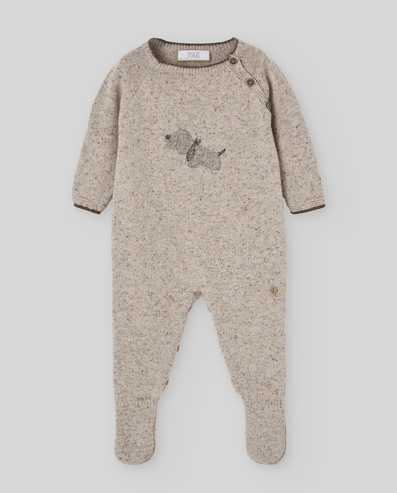KNIT NEWBORN ROMPER "NOZ