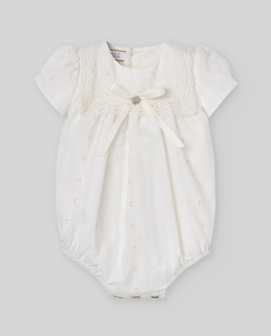 WOVEN NEWBORN ROMPER "PAZ V26"