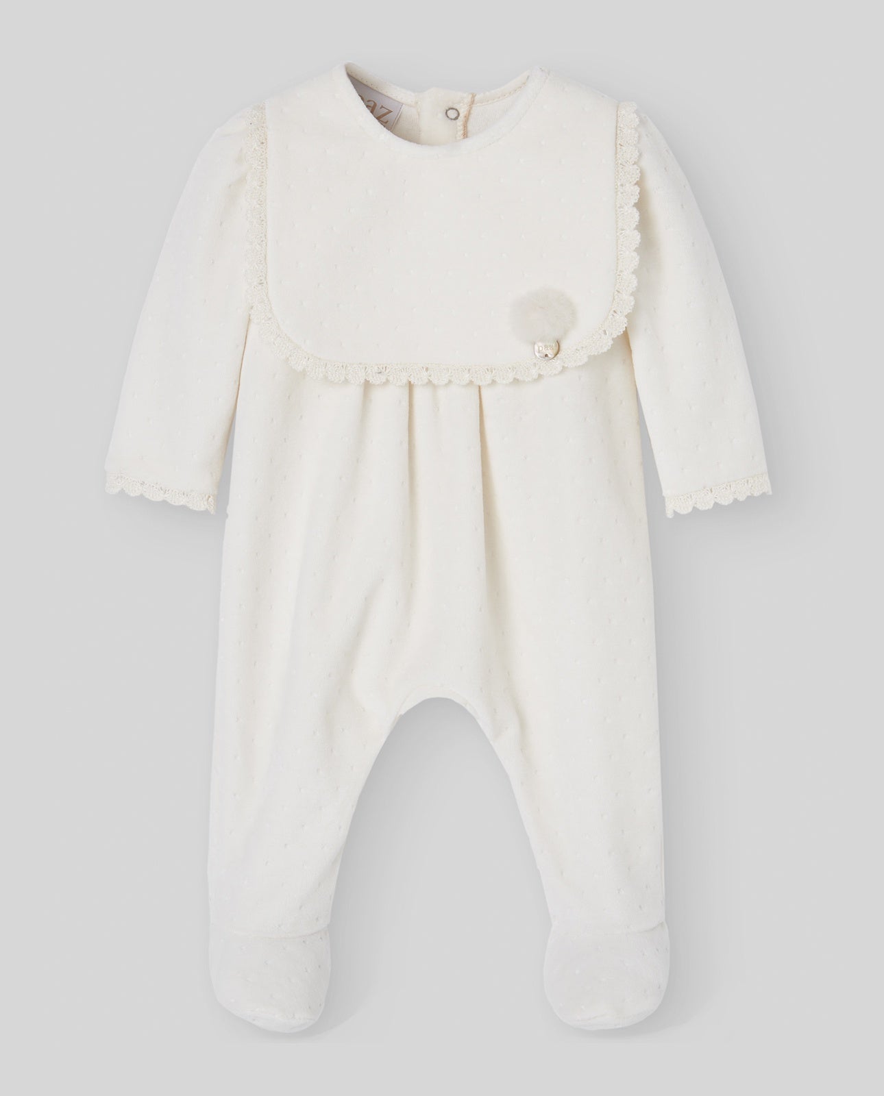 KNIT NEWBORN ROMPER  "TERNURA "005-191925