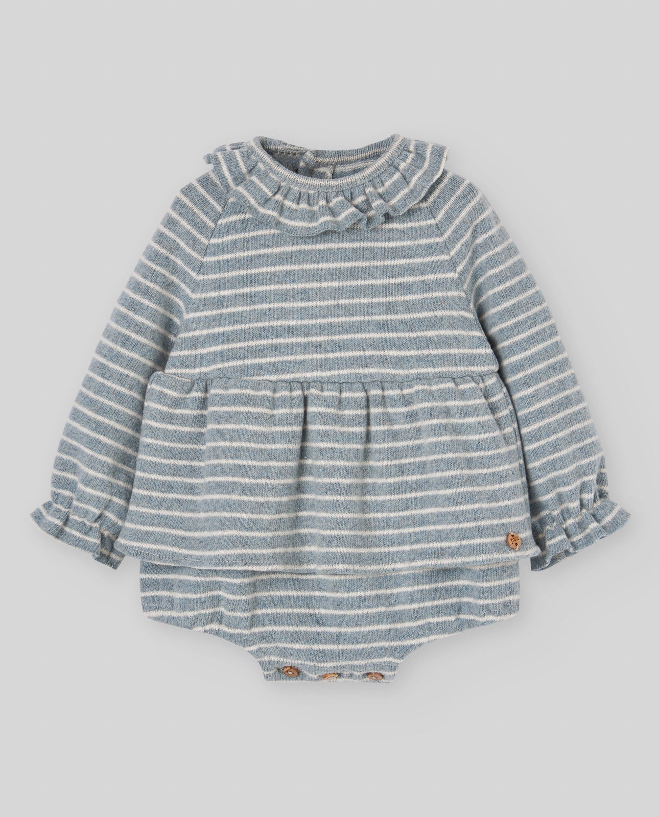 KNIT NEWBORN ROMPER "RULA 005-194004